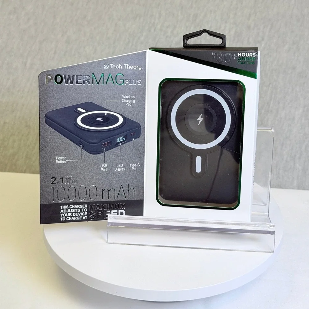 Tech Theory PowerMag Plus 10000mAh & Nicole Miller StyleSound Earbuds Bundle